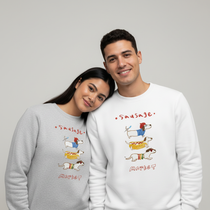 Funny Sausage Market Wiener Dog Lover Crewneck C1012