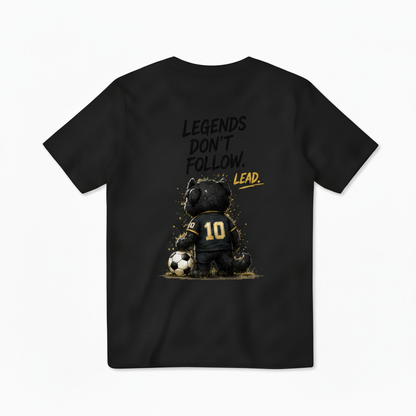 Legends Don't Follow King Cat Soccer Graphic Tee
