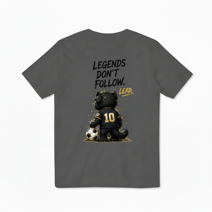 Legends Don't Follow King Cat Soccer Graphic Tee