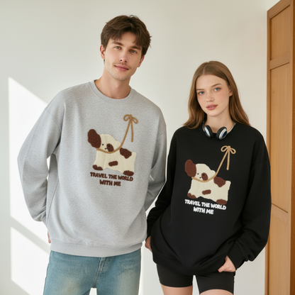 Explore The World With Me Dog Crewneck C1056