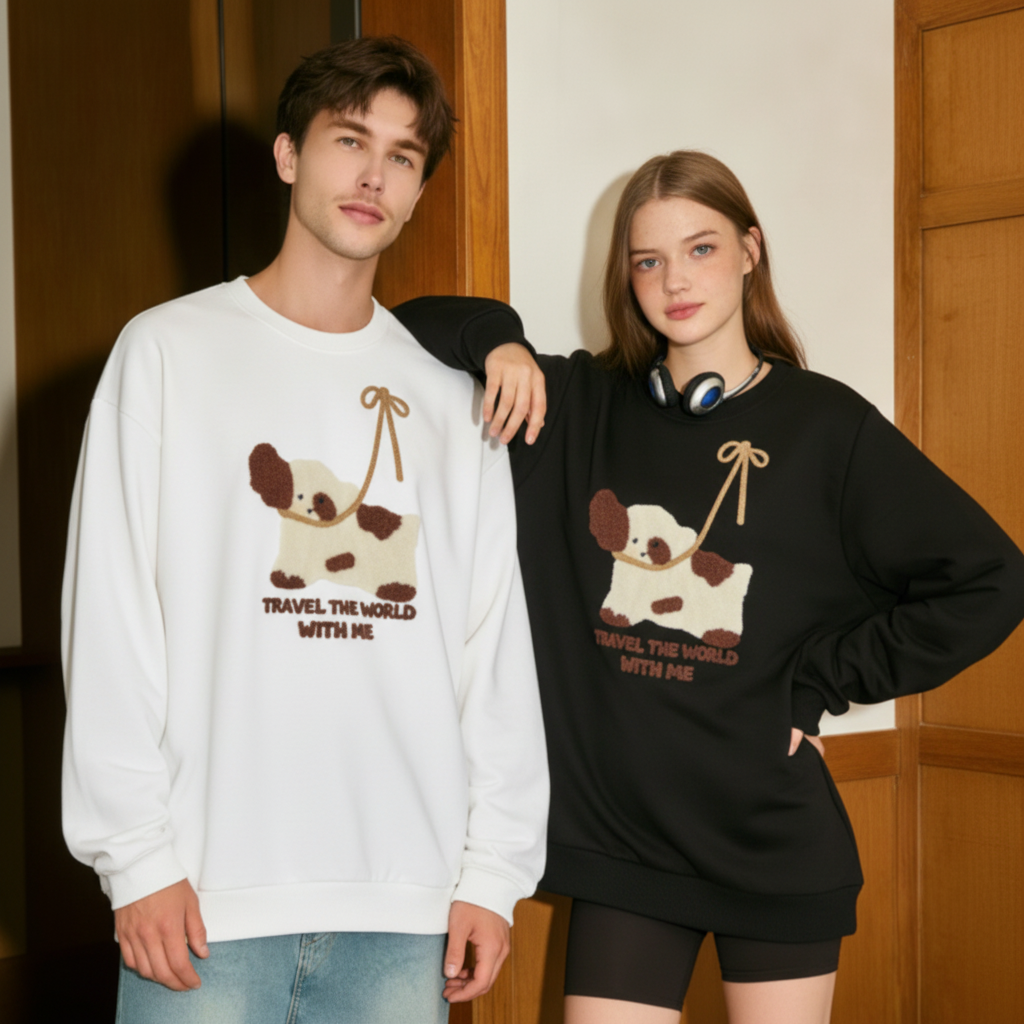 Explore The World With Me Dog Crewneck C1056
