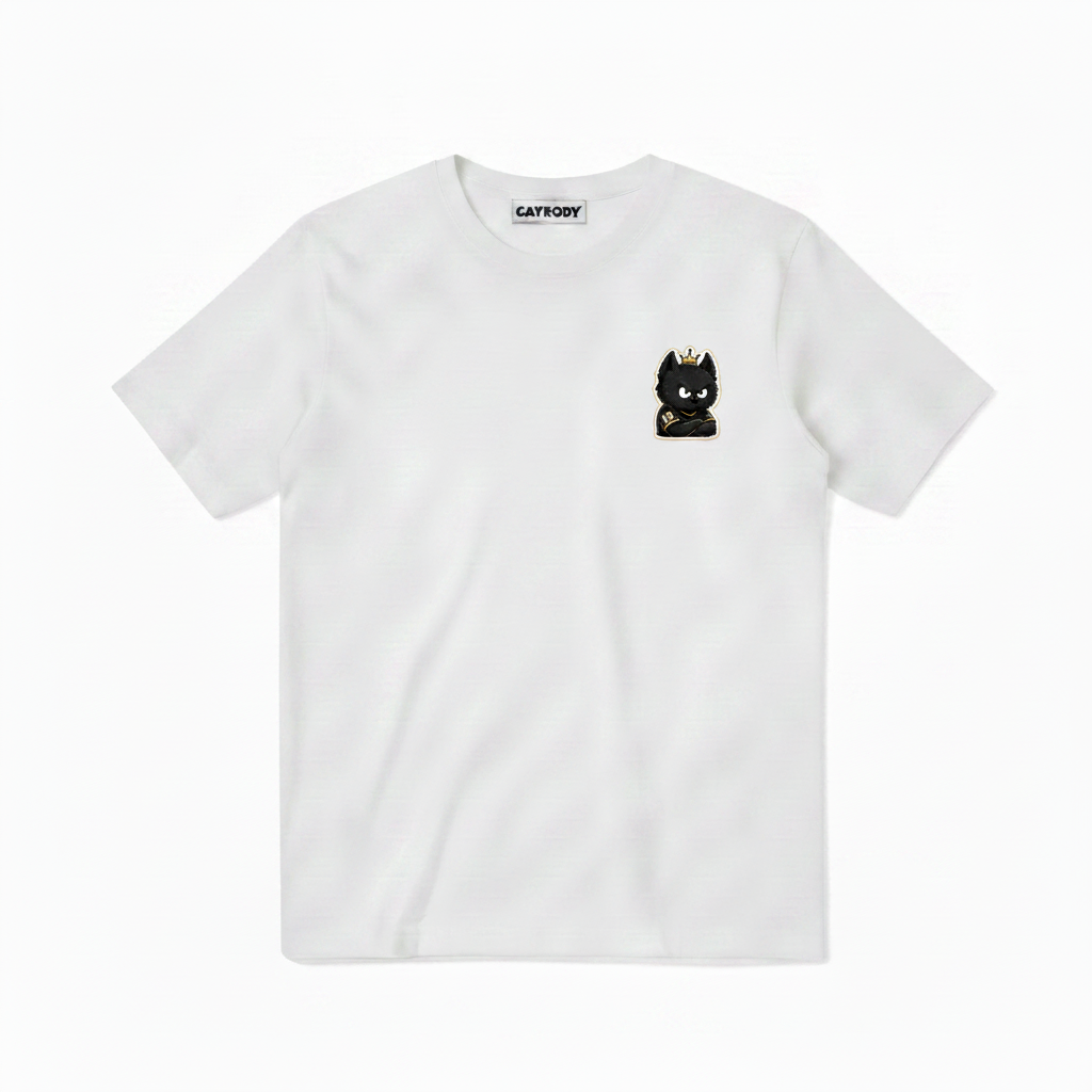 Train Focus Win King Cat Soccer Graphic Tee