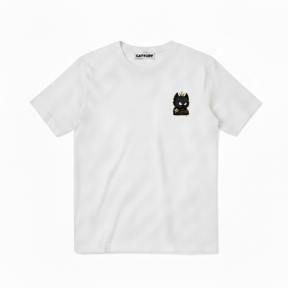 Train Focus Win King Cat Soccer Graphic Tee