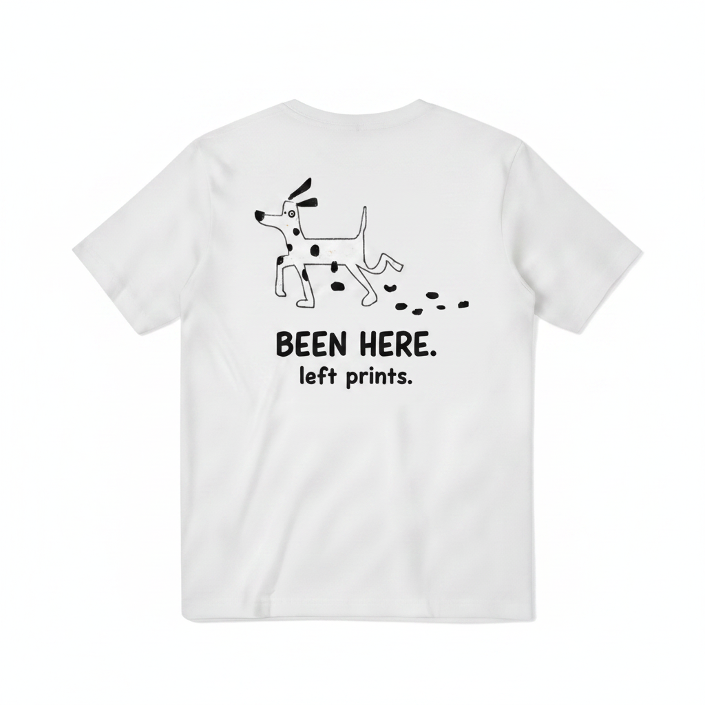 Been Here. Left Prints. Tee