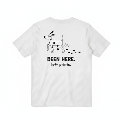Been Here. Left Prints. Tee