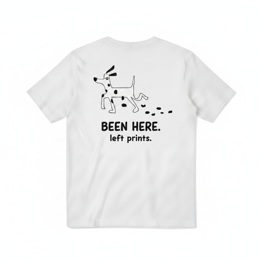 Been Here. Left Prints. Tee