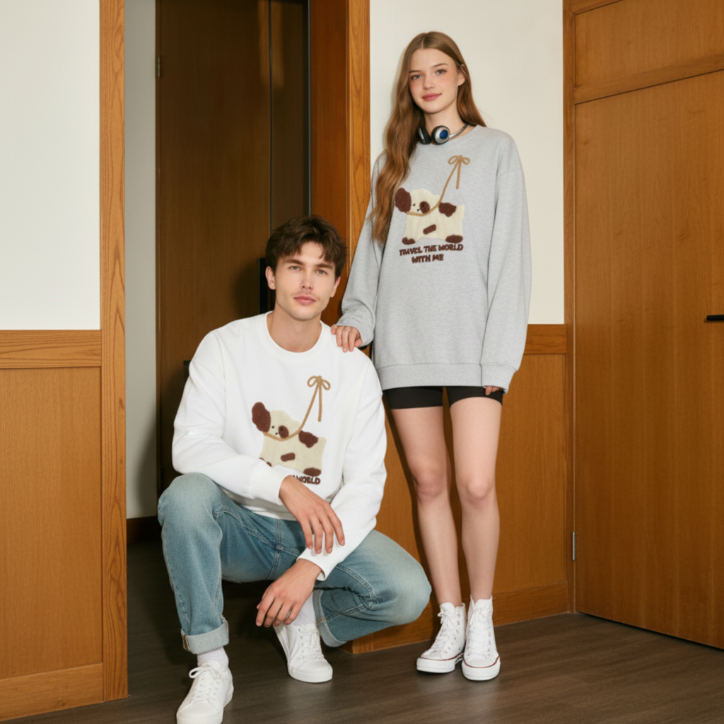 Explore The World With Me Dog Crewneck C1056