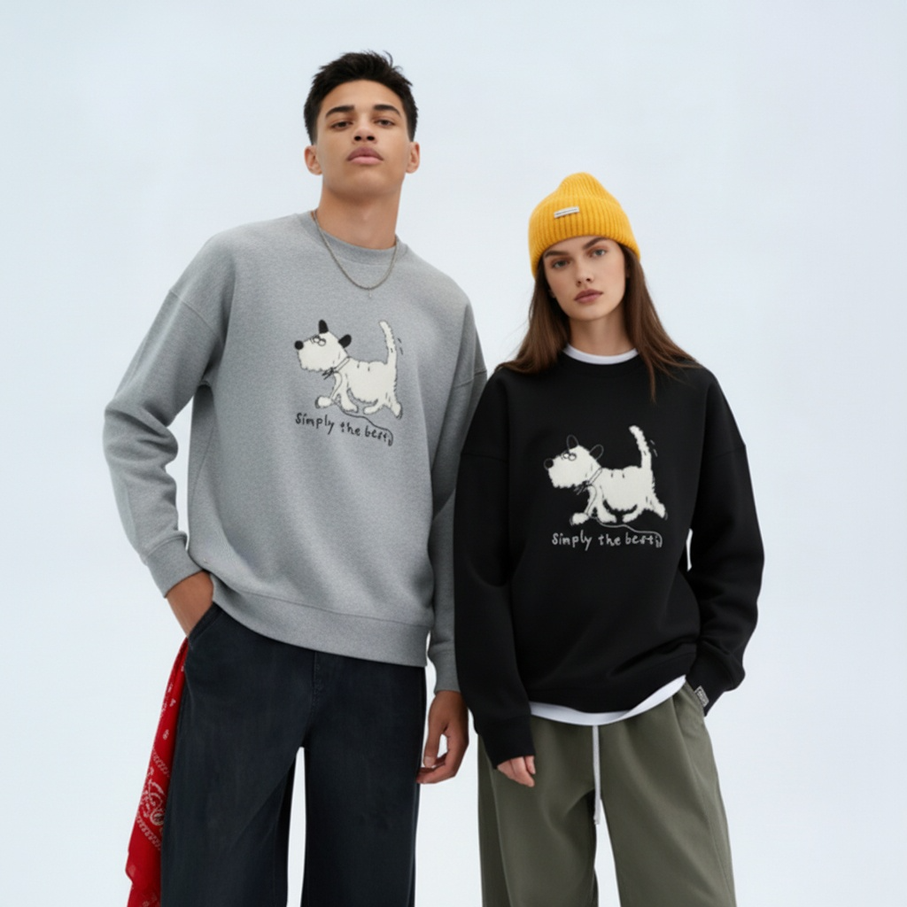 Simply The Best Walking Dog Pet Crewneck C1057