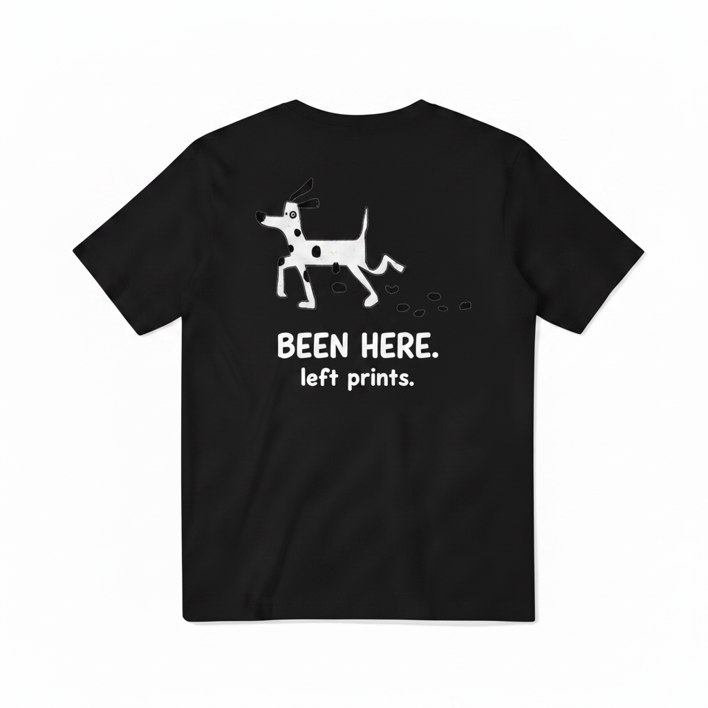 Been Here. Left Prints. Tee