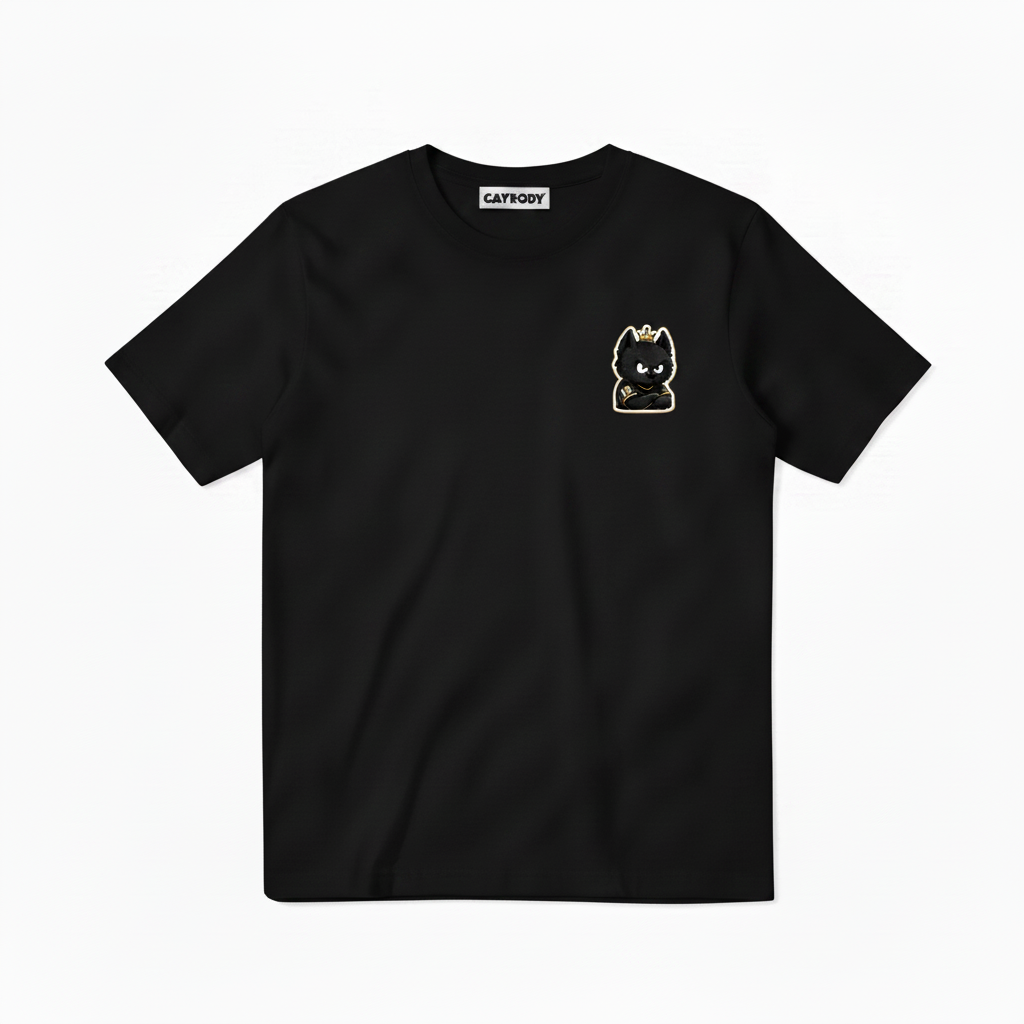 Train Focus Win King Cat Soccer Graphic Tee