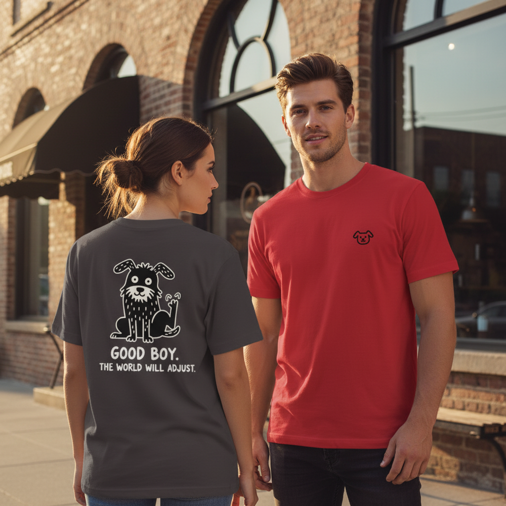 Good Boy. The World Will Adjust. Tee