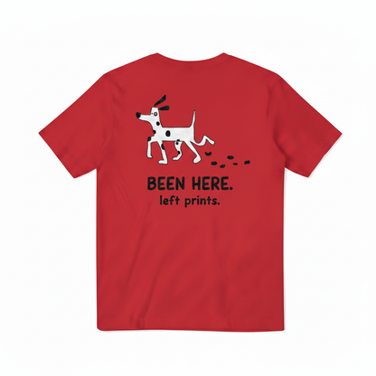 Been Here. Left Prints. Tee