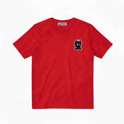 Train Focus Win King Cat Soccer Graphic Tee