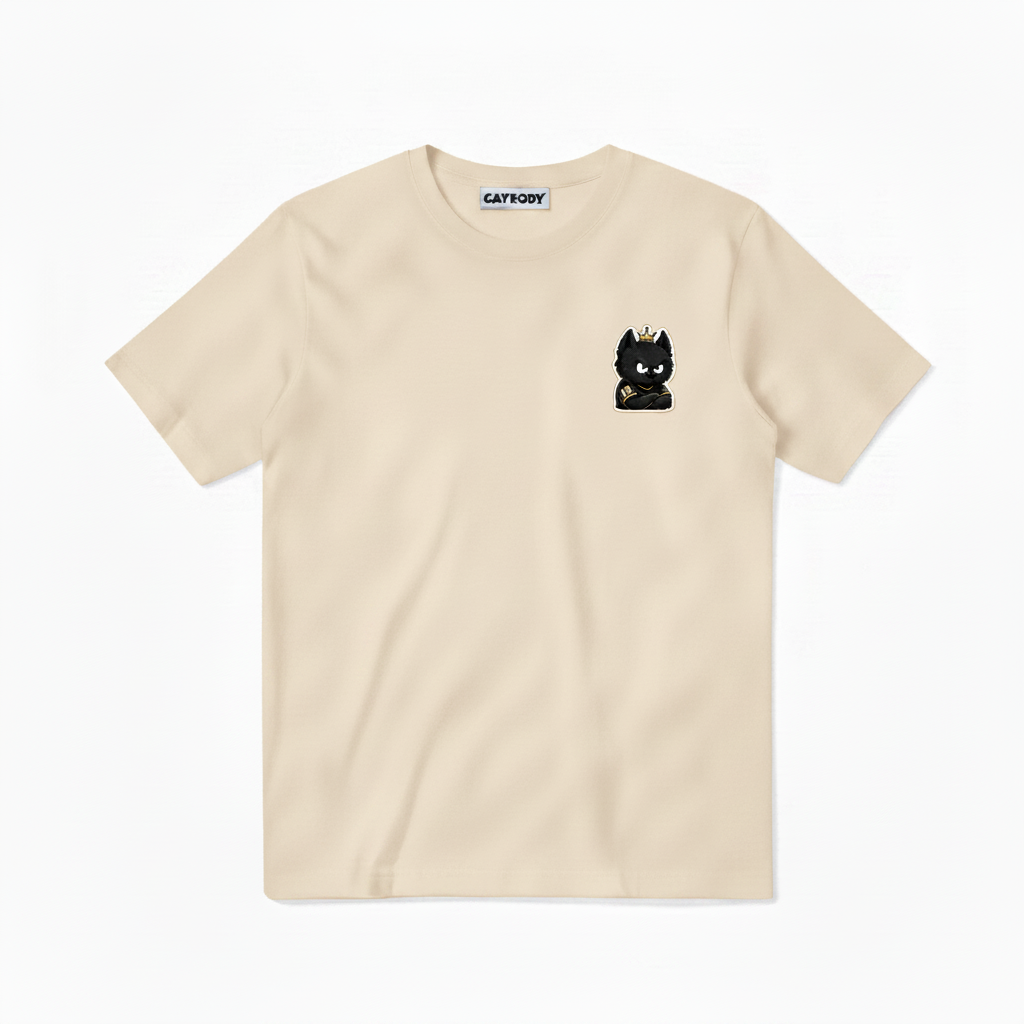 Train Focus Win King Cat Soccer Graphic Tee