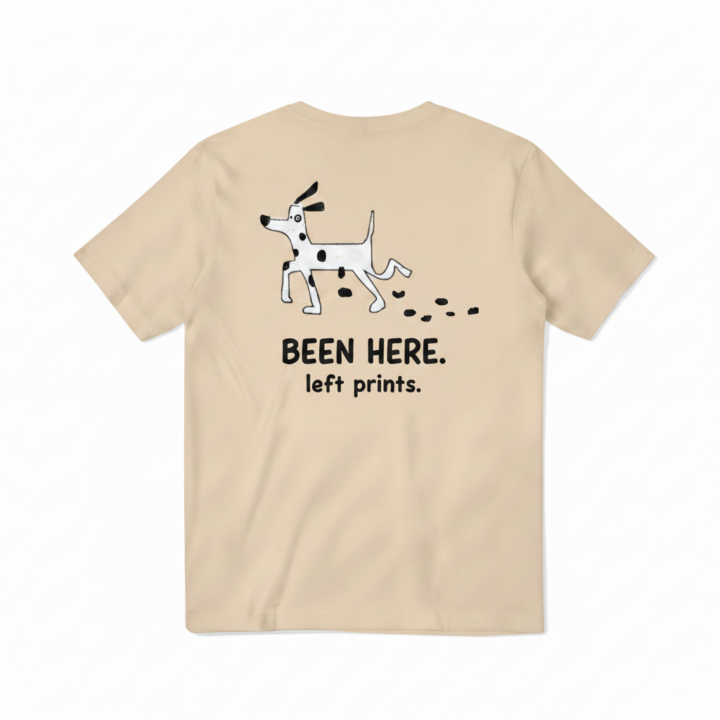 Been Here. Left Prints. Tee