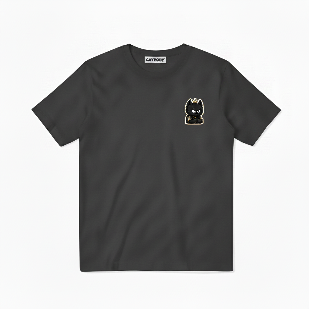 Train Focus Win King Cat Soccer Graphic Tee