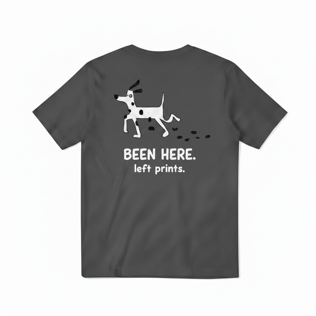 Been Here. Left Prints. Tee