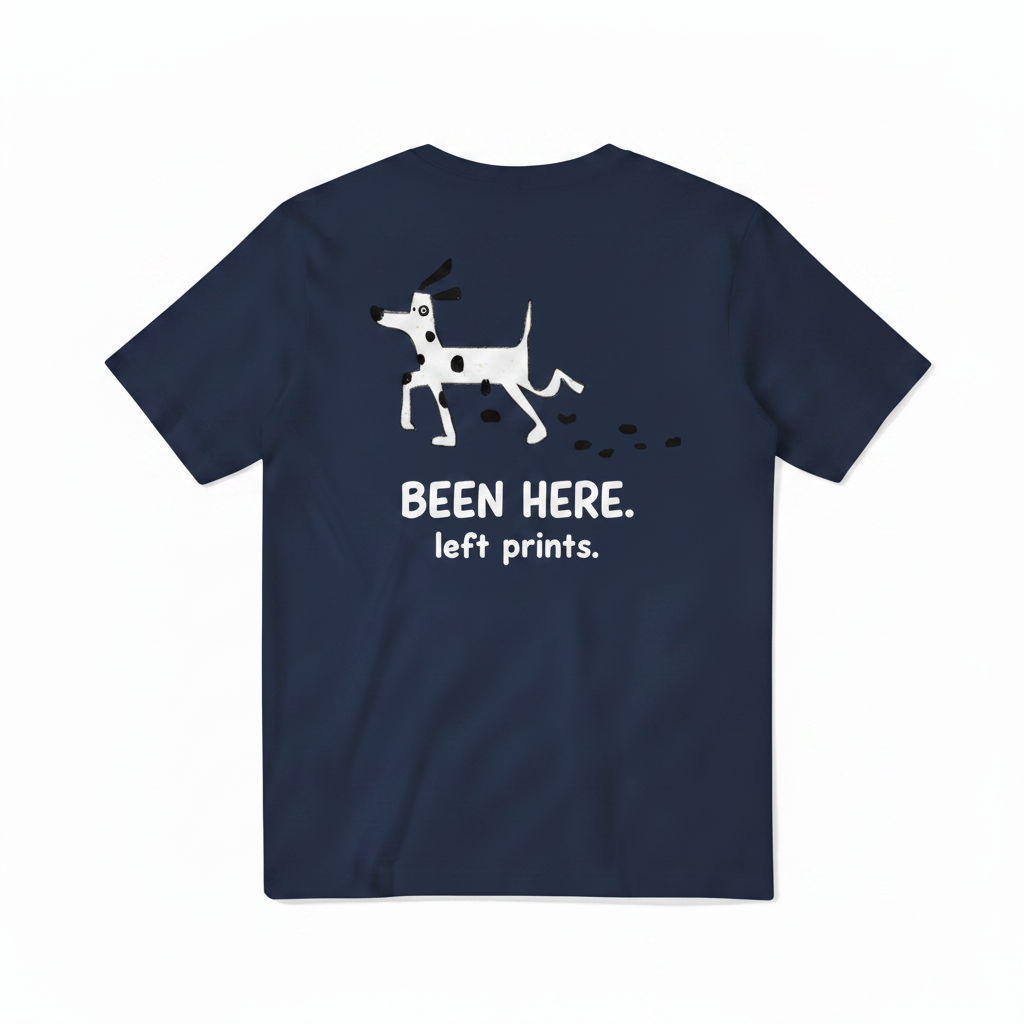 Been Here. Left Prints. Tee