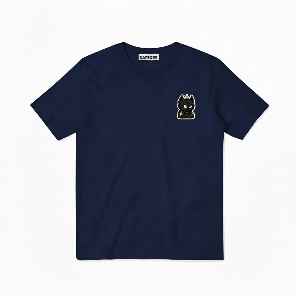 Train Focus Win King Cat Soccer Graphic Tee