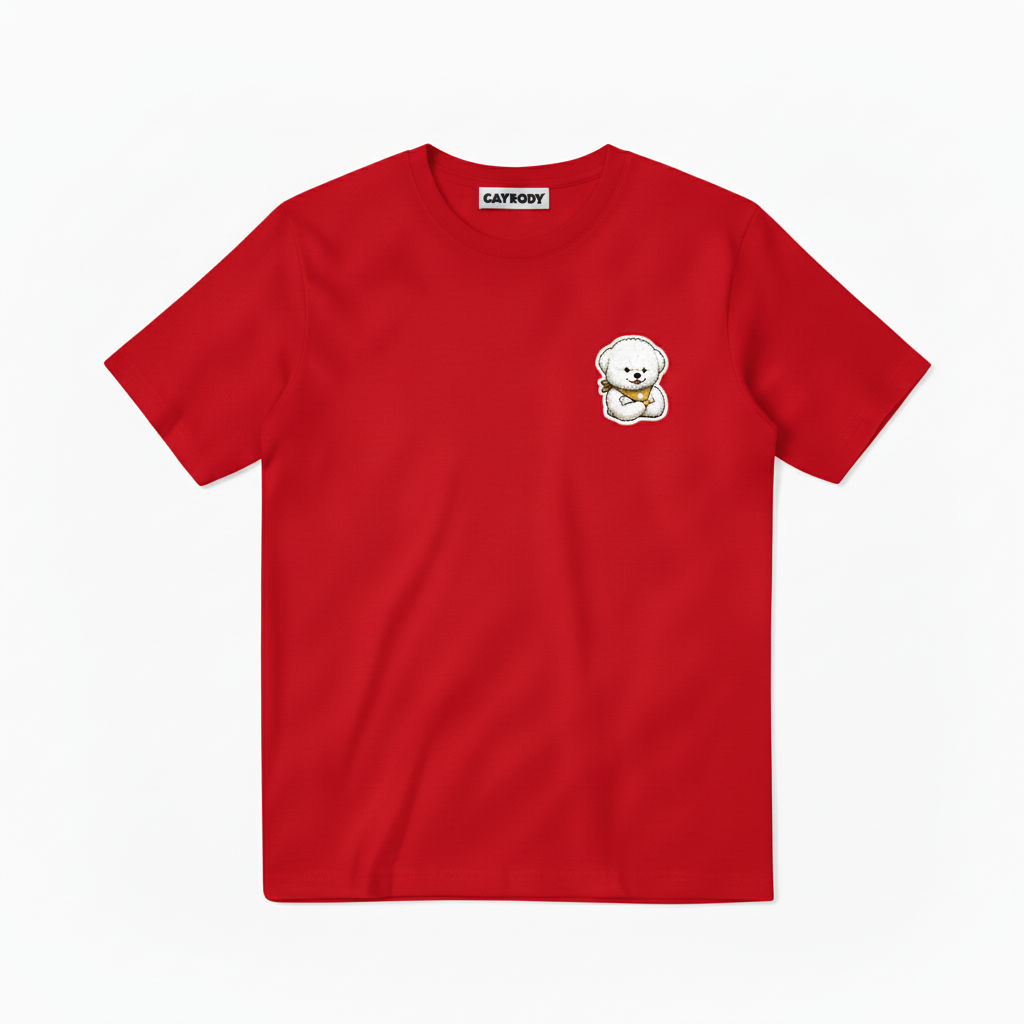 The Work Never Stops Fluffy Dog Soccer Graphic Tee