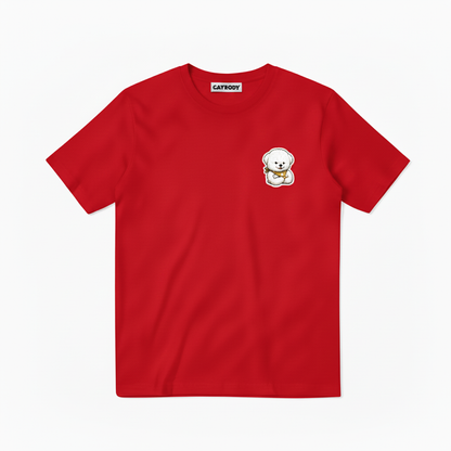 The Work Never Stops Fluffy Dog Soccer Graphic Tee