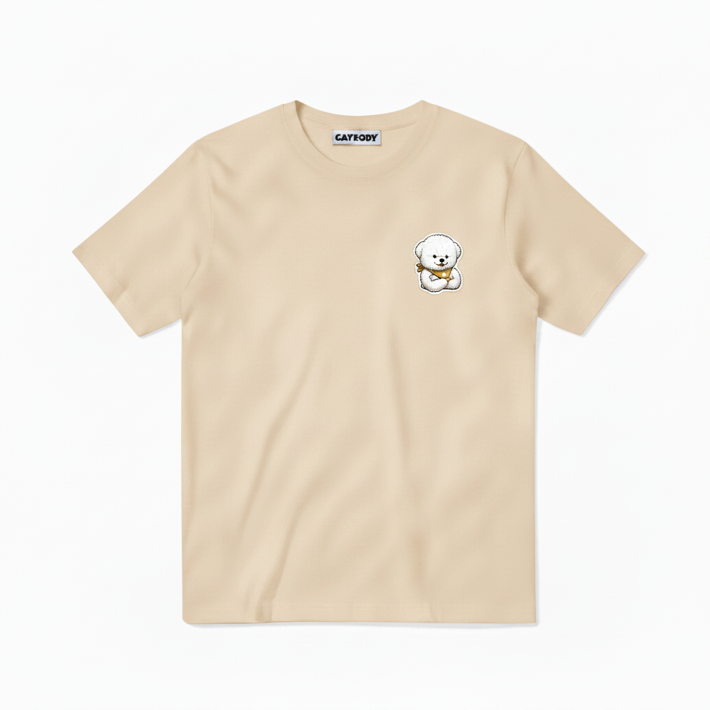 The Work Never Stops Fluffy Dog Soccer Graphic Tee
