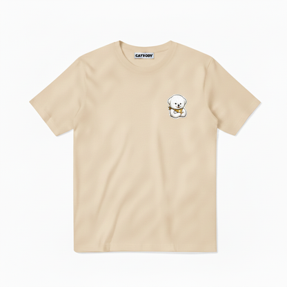 The Work Never Stops Fluffy Dog Soccer Graphic Tee