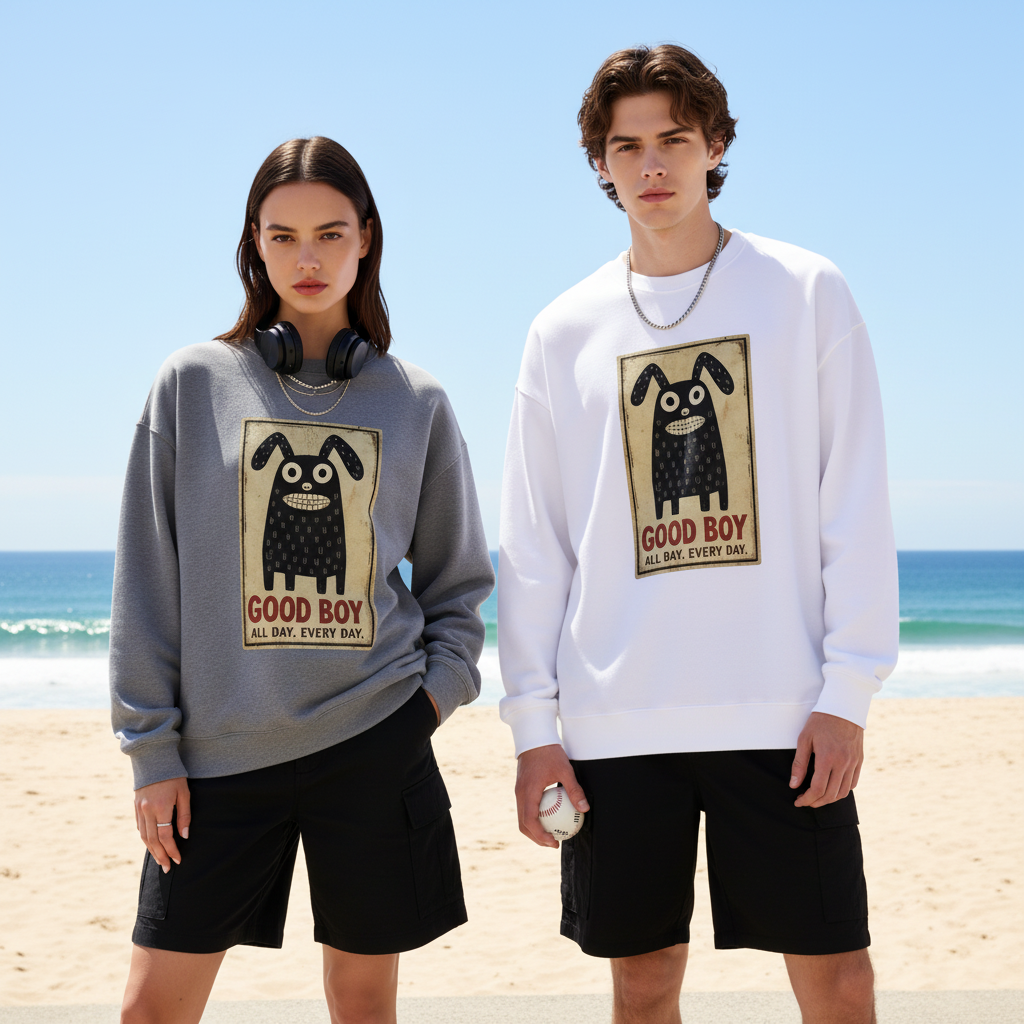 Good Boy All Day Vintage Crewneck C1124