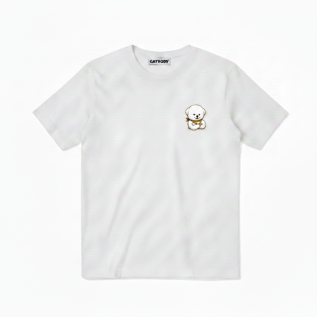 Last to Leave Fluffy Dog Soccer Graphic Tee