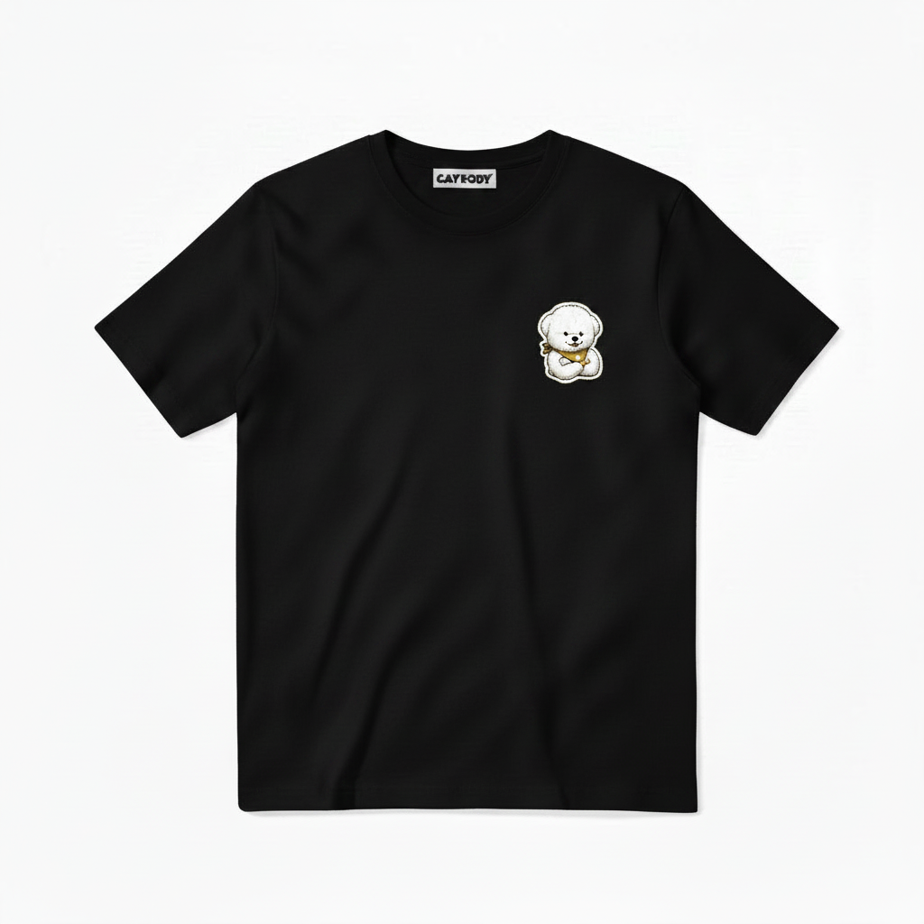 Last to Leave Fluffy Dog Soccer Graphic Tee