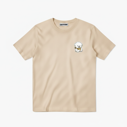 Last to Leave Fluffy Dog Soccer Graphic Tee