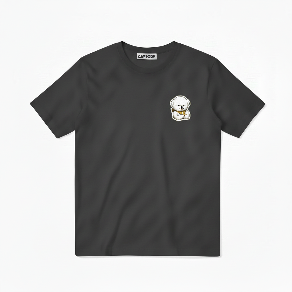 Last to Leave Fluffy Dog Soccer Graphic Tee