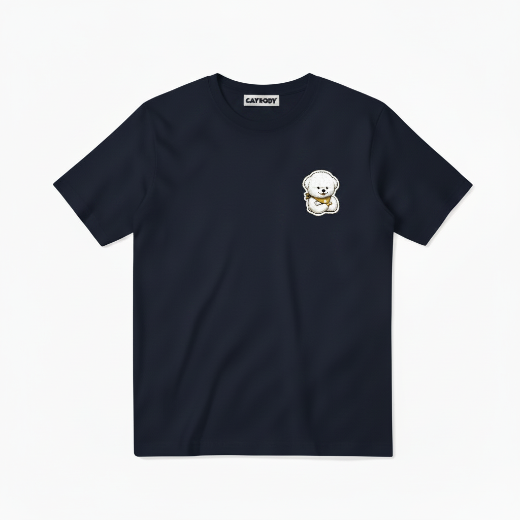 Last to Leave Fluffy Dog Soccer Graphic Tee