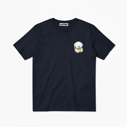 Last to Leave Fluffy Dog Soccer Graphic Tee