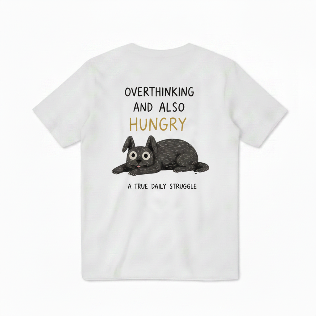 Overthinking and Also Hungry Tee