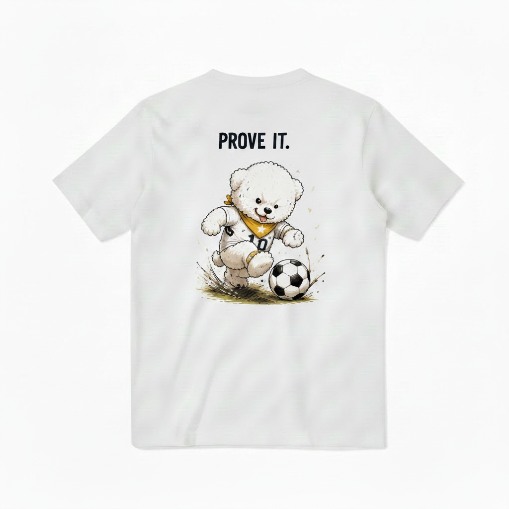 Prove It Fluffy Dog Soccer Graphic Tee