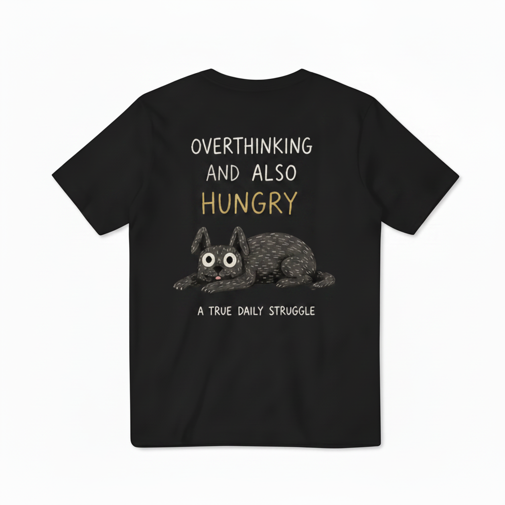 Overthinking and Also Hungry Tee