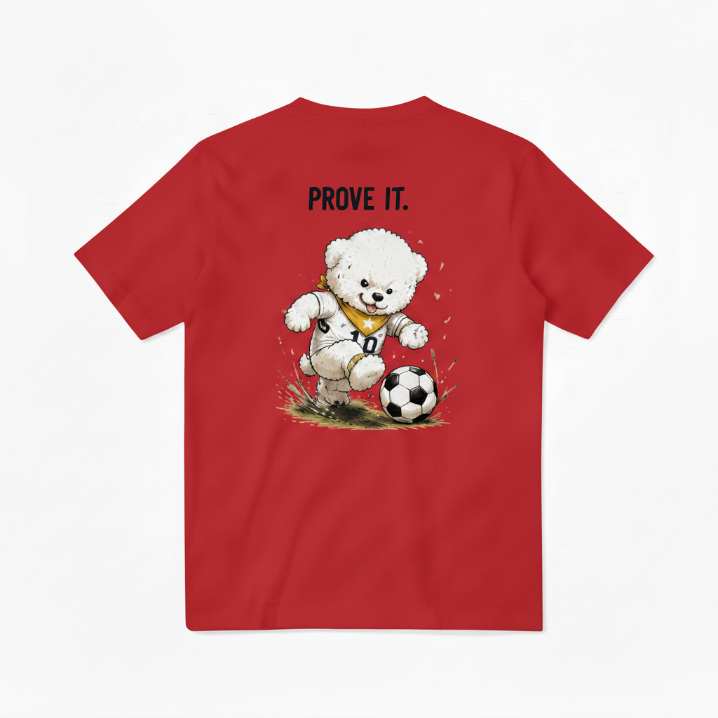 Prove It Fluffy Dog Soccer Graphic Tee