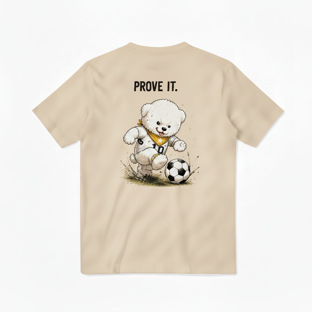 Prove It Fluffy Dog Soccer Graphic Tee