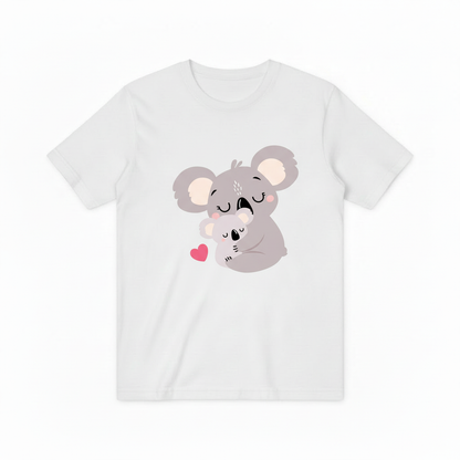 Sweet Koala Family T-Shirt with Heart Design T6000