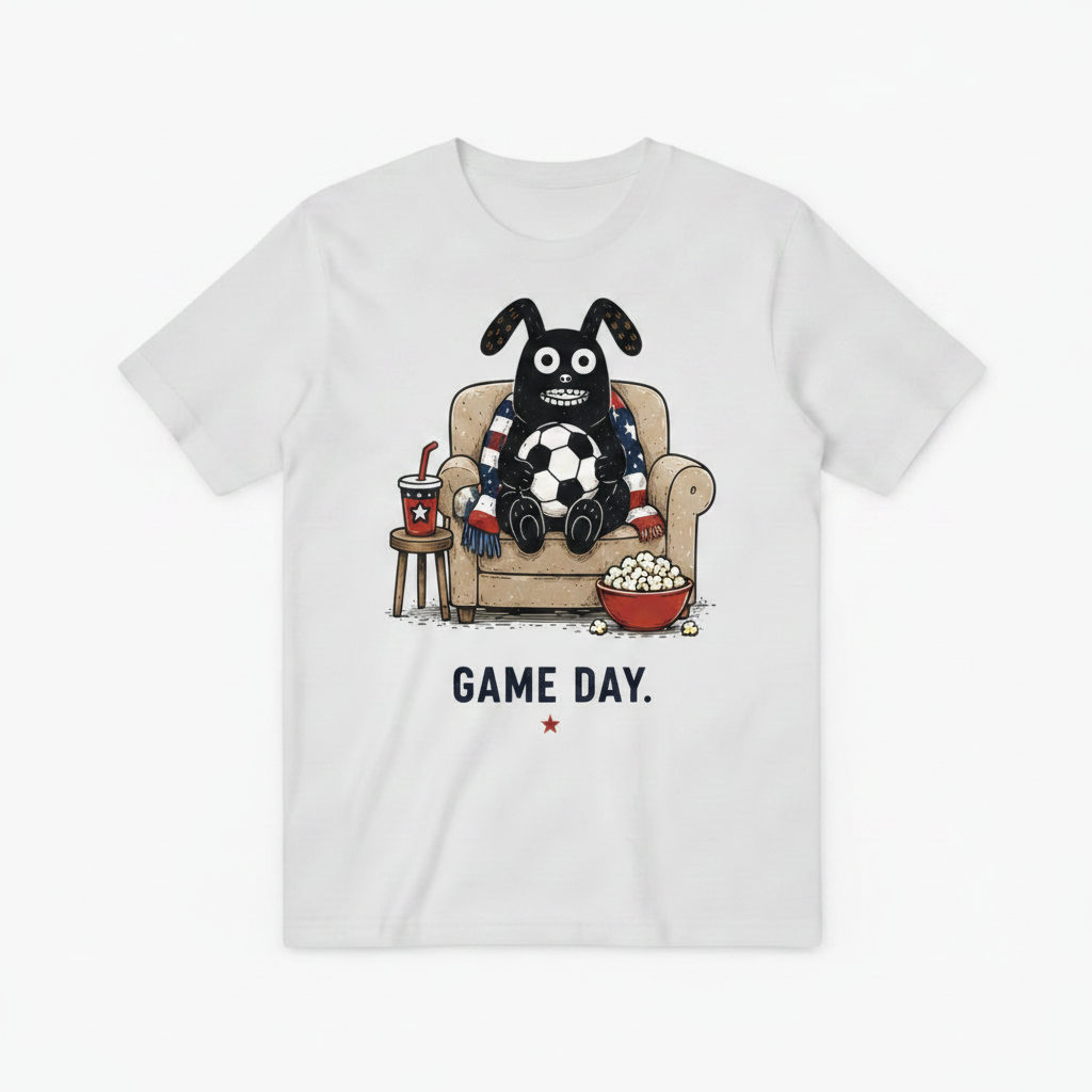 Game Day Funny Soccer Fan Graphic Tee