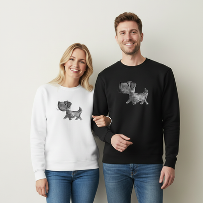 Dachshund Artistic Design Pet Lover Gift Crewneck C1009