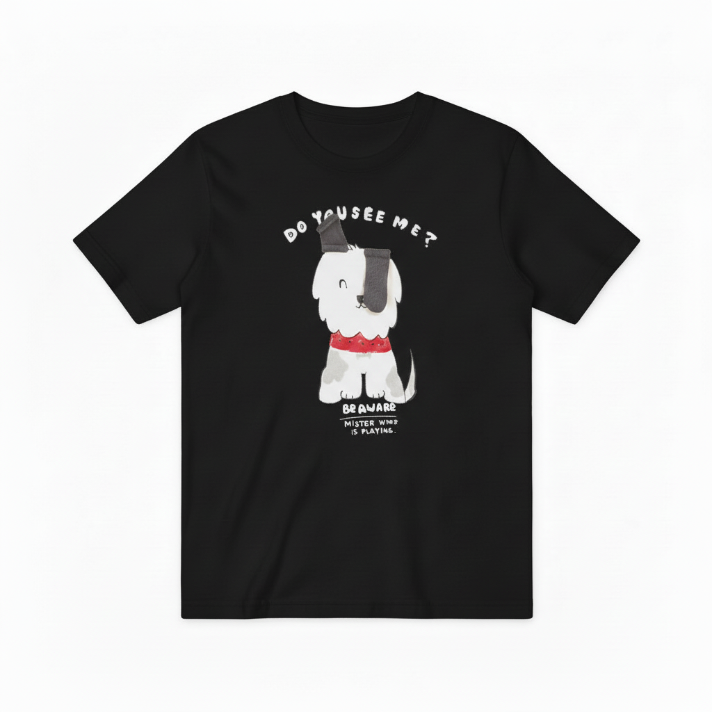 Do You See Me Funny Dog Graphic Tee T7079