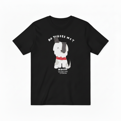 Do You See Me Funny Dog Graphic Tee T7079