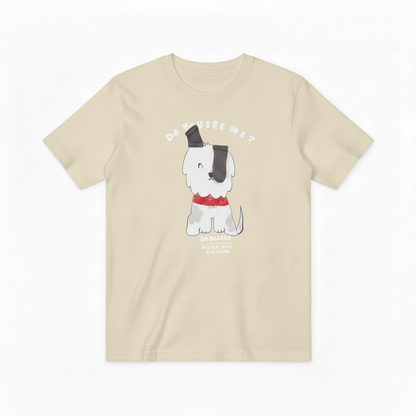 Do You See Me Funny Dog Graphic Tee T7079