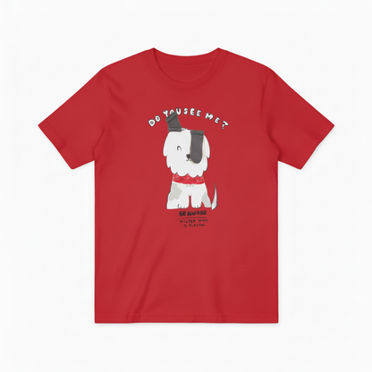 Do You See Me Funny Dog Graphic Tee T7079