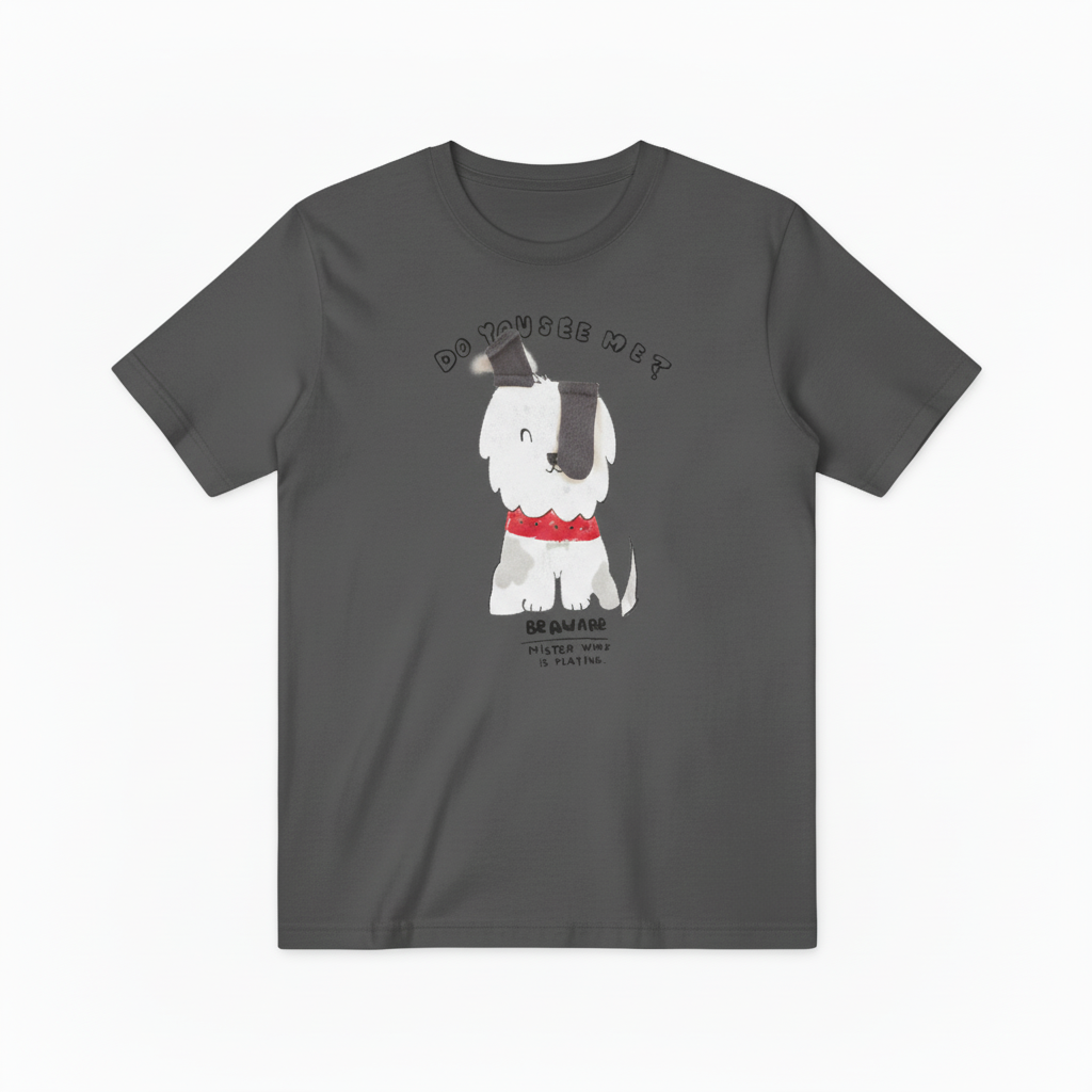 Do You See Me Funny Dog Graphic Tee T7079
