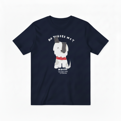 Do You See Me Funny Dog Graphic Tee T7079