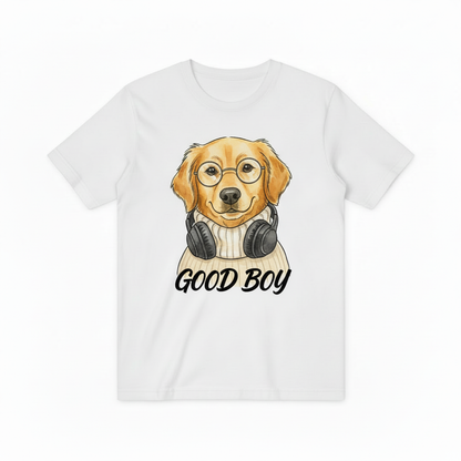 Retro Hipster Golden Retriever T-Shirt, Perfect for Pet Lovers T4001