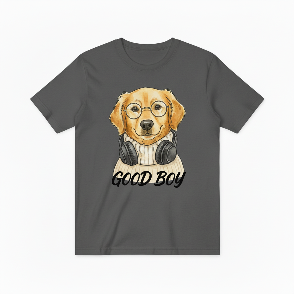 Retro Hipster Golden Retriever T-Shirt, Perfect for Pet Lovers T4001